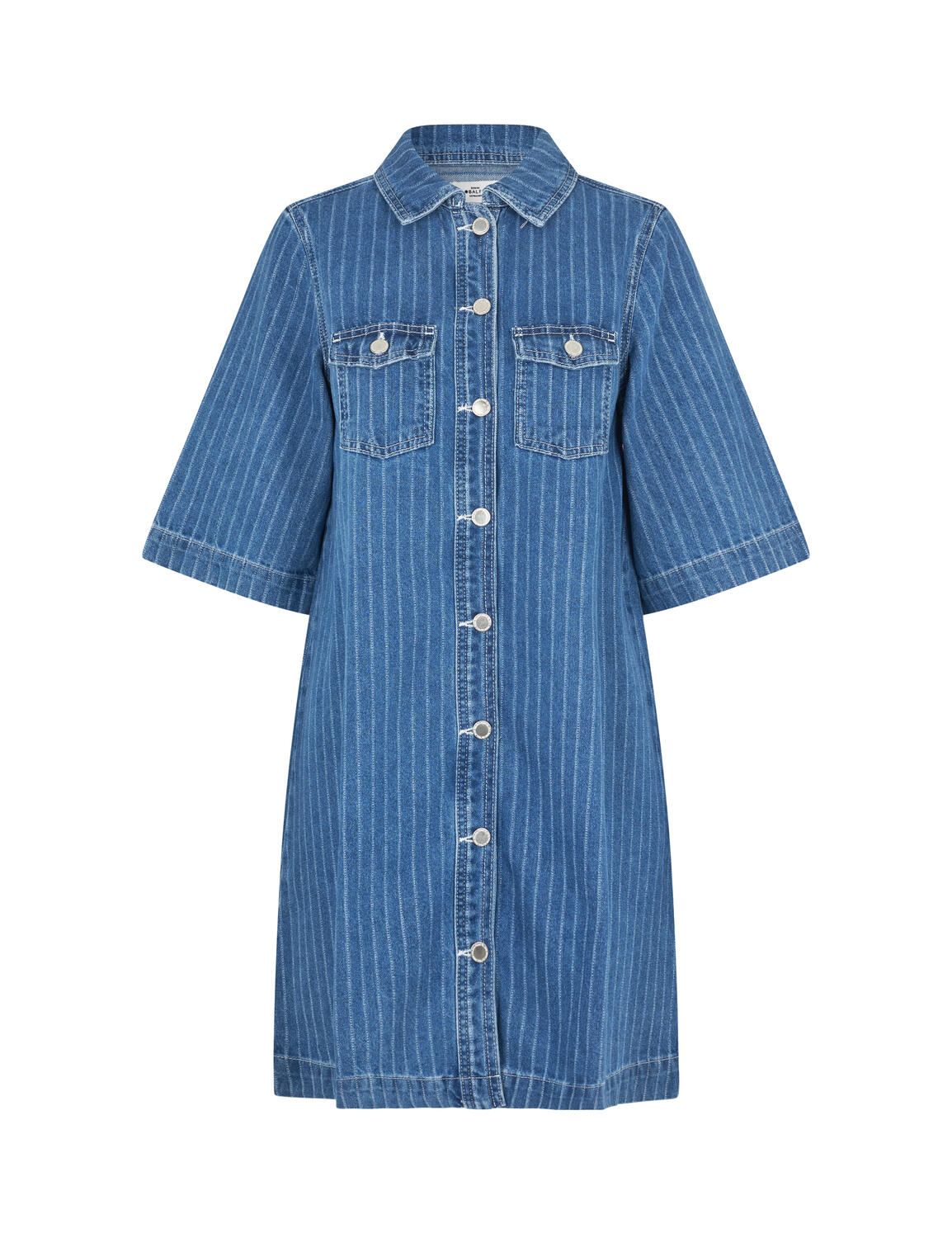 Mira denimkjole - P52 Midt blue stripe